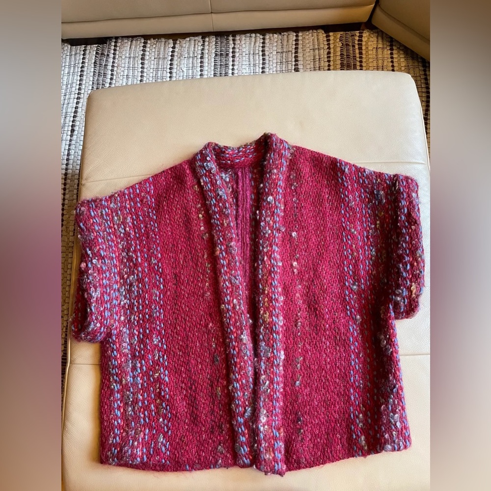 VTG 1980s handwoven sweater kimono